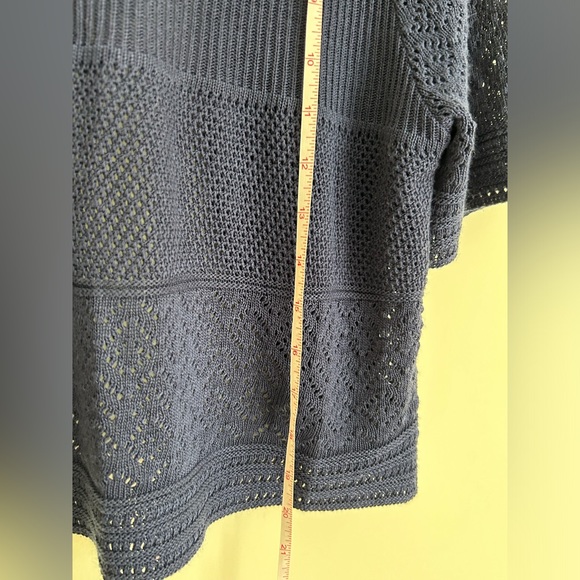 FADED GLORY Navy blue shrug knit sweater.  Size large - Picture 10 of 15